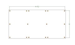 3 Car Carport Plans, Modern 36′-3”x18′ Lean to Pavilion Blueprints