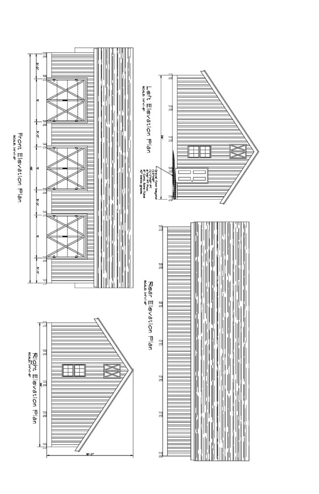 26’X48′- 48’X26′ SALT BOX 3 CAR GARAGE PLANS POLE BARN GARAGE PLAN 18-2648-SB-5