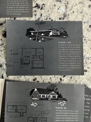 Vintage 1959 8- MCM Home Plan Sheets DACO Homes Independence MO Catalog Card