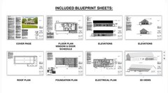 Brentwood Barn Barndominium Modern House Open Plan Design 100 x 36 – 4 Bed 3 Bat