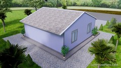 24×24 Feet 7.3×7.3 Meter 2 Cars Garage Shed Plan PDF Plans (A4 Hard Copy)