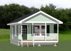16×30 House — 1 Bedroom 1 Bath — PDF Floor Plan — 480 sq ft — Model 4A