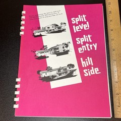 VTG 1965 Split Level Entry Hillside Design Book by Small House Planning Bureau