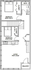 40×42 Apartment with 2-Car 1-RV Garage – PDF FloorPlan – 1,153 sqft – Model 1