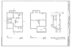 Frank Lloyd Wright, single story house plans, narrow lot, Prairie Style home