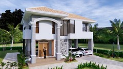 36×26 Feet House Plans 11×8 Meter 3 Beds 2 Bath Hip Roof PDF Plan (A4 Hard Copy)