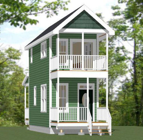 10×28 Tiny House — 475 sq ft — PDF Floor Plan — Model 3A