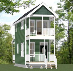 10×28 Tiny House — 475 sq ft — PDF Floor Plan — Model 3A