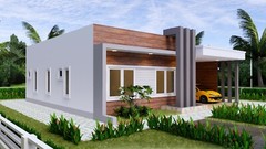 House Plans 40×36 Feet 12×11 Meter 3 Beds 3 Baths Terrace Roof (A4 Hard Copy)