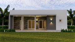 House Plans 40×36 Feet 12×11 Meter 3 Beds 3 Baths Terrace Roof (A4 Hard Copy)