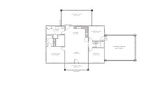 Custom 2 Bedroom 2 Bath House Plans 1305 sqft / Plan #2203