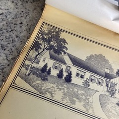 Vintage 1948 MCM Bungalow Ranch HomePlan Blueprint Triflex Service Washington DC