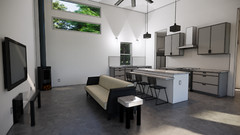 Texas Peach Modern Barndominium: 1 Bedroom / 1. Baths 1,182 SF Design Blueprints