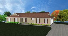 House Plan PDFs for 1490 Sq. Ft. 3 Bedroom House w/Garage (Email Delivery Only)