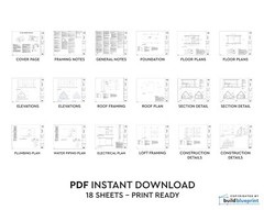 24′ x 36′ Nordic A-Frame House Architectural Plans 1145SF – PDF Download