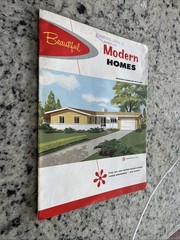 Vintage 1958 Weyerhaeuser Lumber Modern Homes MCM Ranch Home Plans Atomic Age