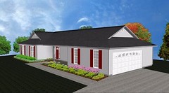 House Plan PDFs for 1490 Sq. Ft. 3 Bedroom House w/Garage (Email Delivery Only)