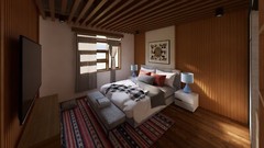House Plan Modern Home Building / 3 Bedroom, 3 Bathroom with Garage