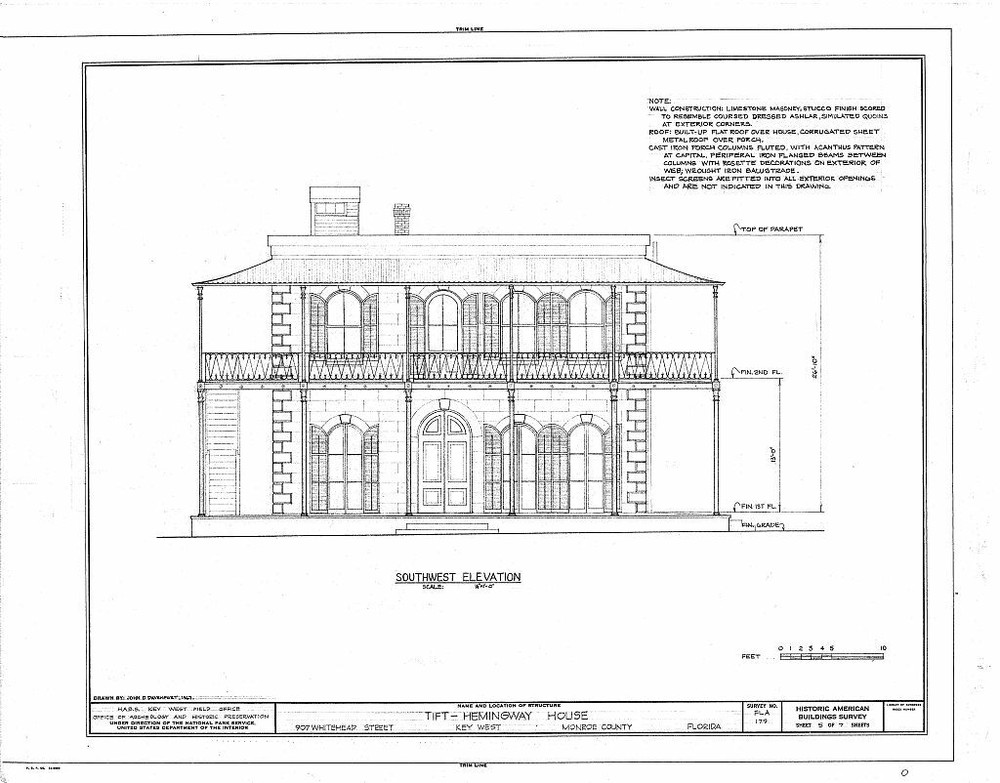 Ernest Hemingway Home, Key West, Victorian style house plans, 3 Bedrooms