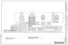 HOUSE PLANS – 2 story Prairie style home, Old English details, printed plans