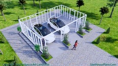 30×20 Garage Shed Plan 9×6 Meter 2 Car Shed Roof PDF Plans (A4 Hard Copy)
