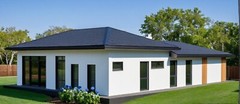 Small Modern 3 Bedroom 1.5 Bathroom House Floor Plan Blueprints, 886SQFT/82.3m2