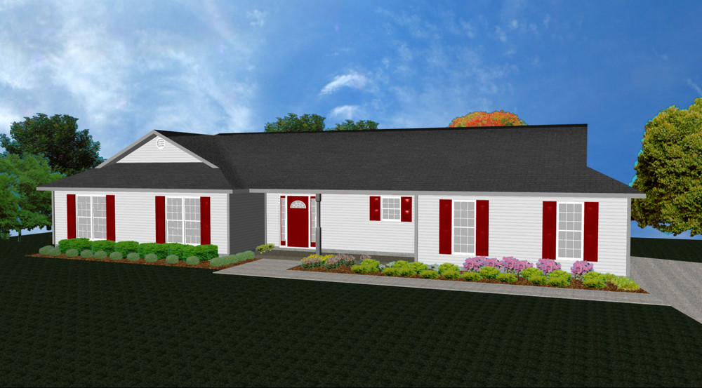 House Plan PDFs for 1490 Sq. Ft. 3 Bedroom House w/Garage (Email Delivery Only)