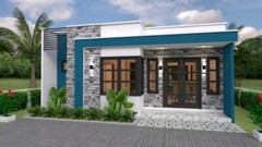 House Design Plan 8×11 Meter 26×36 Feet 3 Bedrooms Terrace Roof (A4 Hard Copy)