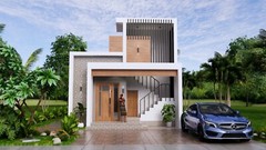 Custom Small House Plan 6×9 Meter 2 Bed 1 Bath 20×30 Feet Terrace (A4 Hard Copy)