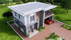 36×23 Feet House Plan 11×7 Meter 3 Bed 3 Baths Terrace Roof (A4 Hard Copy)