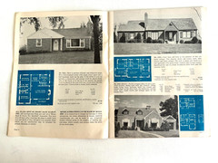 1950’s Mid Century Style Homes in Brick w/ Floor Plans- 32 in Color