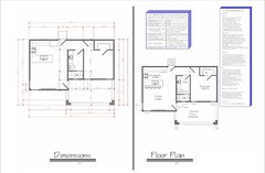 Tiny Home Building Plans – 35’x18.5′ with 650sqft Living Space