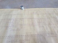 Vintage 1973 Architectural Private Residence Blueprints Bound Set 5 Sheets