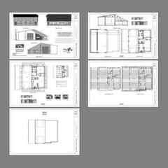 46×48 House – 1 Bedroom 1.5 Bath 1 RV – 1,157 sqft – PDF Floor Plan – Model 3C