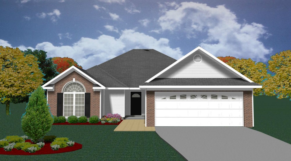 House Plan PDFs for 1550 Sq. Ft. 3 Bedroom Garden Style