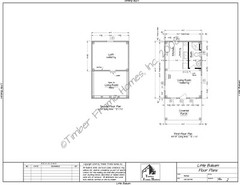 Tiny Timber Frame Home Plans – Cut Your Own – Little Balsam – Full Plans