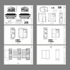 36×42 Apartment with 1-Car 1-RV Garage — PDF Floor Plan — 853 sqft — Model 1