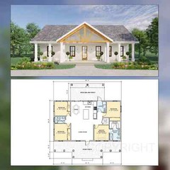 Cedar Springs Barndominium 4 Bed 3 Bath 2 Car – Plan Blueprint PDF or Print ~