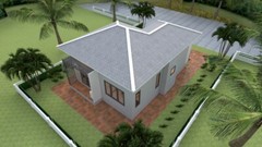 25×36 Feet Cute Small Houses Plan 7.5×11 Meter 2 Beds 1 Bath Hip (A4 Hard Copy)