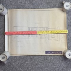 1960’s VTG Mid Century Modern House Blueprints Plan Kisco NY Complete 7 Pages