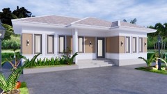 40×26 Feet Modern Farmhouse Designs 12×8 Meters 3 Beds 2 Baths (A4 Hard Copy)