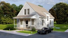 Family House 5 Bed, 2 Bathroom, Basement&Terrace CAD Blueprints Imperial