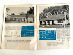 1950’s Mid Century Style Homes in Brick w/ Floor Plans- 32 in Color