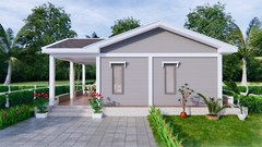 Small Cottage Designs 9×6 Meter 30×20 Feet 2 Beds Gable Roof PDF (A4 Hard Copy)