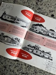 Vintage 1958 Modern Homes MCM Ranch Plans Catalog Heddinghaus Lumber Moberly MO