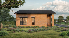Two Bedroom Tiny Home Building Plans – 26’x26′ with 610sqft Living Space