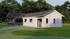 33×69 House plans — 4 Bedroom 3 Bath — 1587 sq ft — PDF Floor Plan
