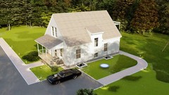 Family House 5 Bed, 2 Bathroom, Basement&Terrace CAD Blueprints Imperial