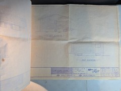 Vintage Mid Century Modern House Plan Blueprints 1977 Architecture Three Bedroom