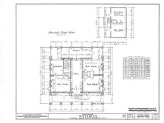 d’Evereux, a Southern Style Plantation House, printed architectural house plans